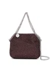 Stella Mccartney Falabella Chain-link Shoulder Strap Embellished Bag In Burgundy