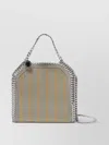 Stella Mccartney Micro Tote Bag Chain Handle In Neutral