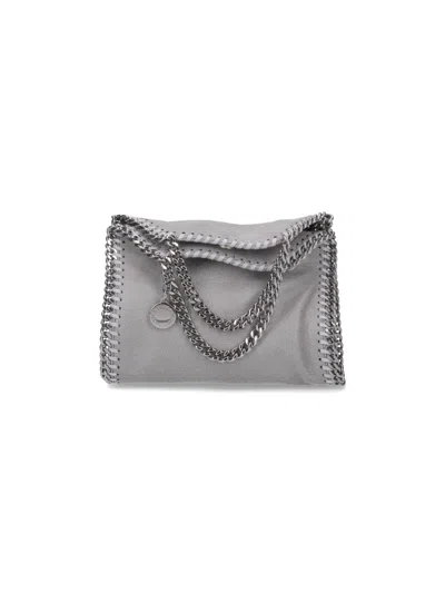 Stella Mccartney Micro Tote Bag "falabella" In Gray