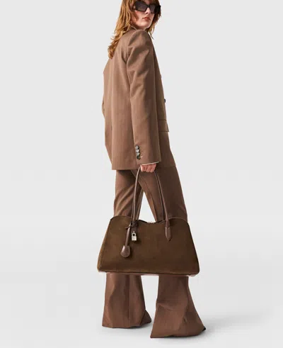 Stella Mccartney Mid-rise Botcut Trousers In Brown