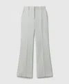 Stella Mccartney Mid-rise Botcut Trousers In Gray