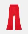 Stella Mccartney Mid-rise Flared Pants In Lipstick Red