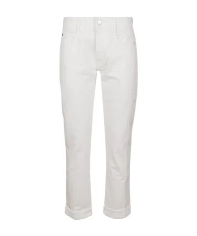 Stella Mccartney Mid-rise Slim-leg Jeans In White