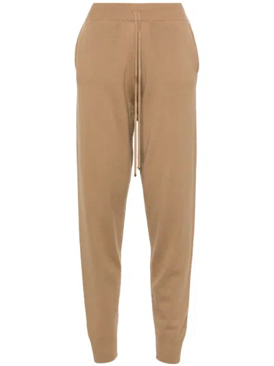 Stella Mccartney Mid-rise Tapered Trousers In Brown