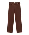 Stella Mccartney Mid-rise Wide-leg Denim Jeans In Brown