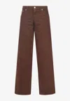 Stella Mccartney Mid-rise Wide-leg Jeans In Multi