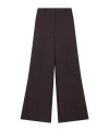 Stella Mccartney High-rise Wide-leg Wool Trousers In Black