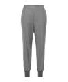 Stella Mccartney Wool Tapered Trousers In Gray