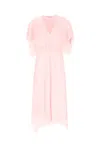 Stella Mccartney Draped Cape-detailed Satin Gown In Pink
