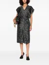 Stella Mccartney Midi Dress With V-neck In Multi