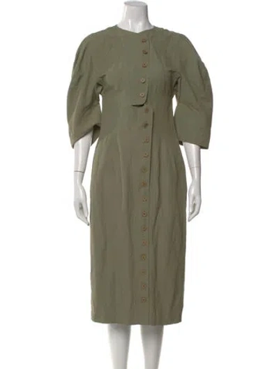 Pre-owned Stella Mccartney Midi Length Dress In Green