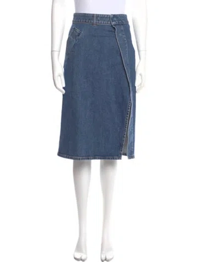 Pre-owned Stella Mccartney Midi Length Skirt In Blue