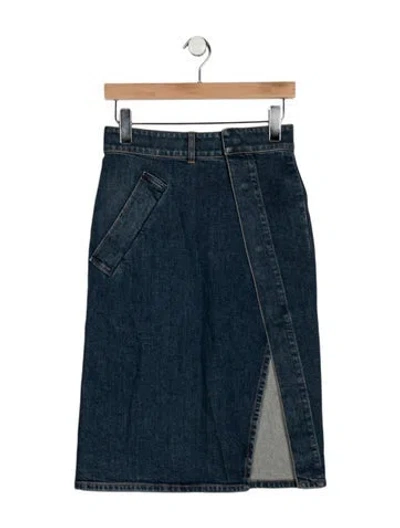 Pre-owned Stella Mccartney Midi Length Skirt In Blue