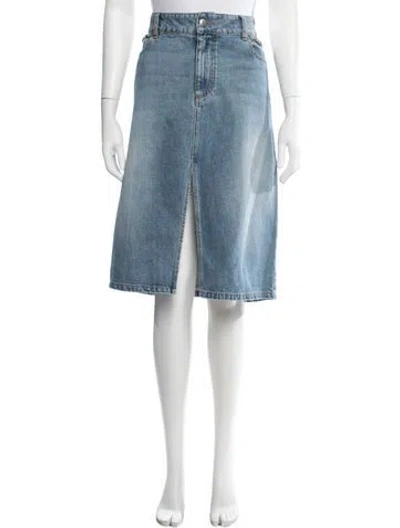 Pre-owned Stella Mccartney Midi Length Skirt In Blue