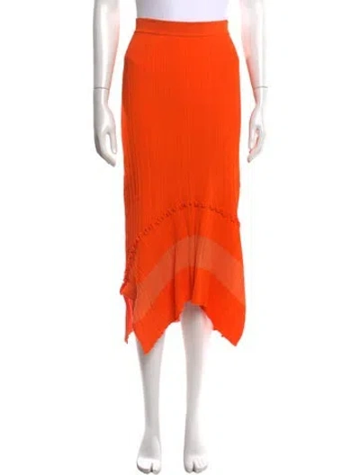 Pre-owned Stella Mccartney Midi Length Skirt In Orange