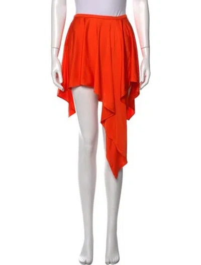 Pre-owned Stella Mccartney Midi Length Skirt In Orange