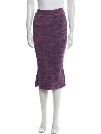 Pre-owned Stella Mccartney Midi Length Skirt In Purple