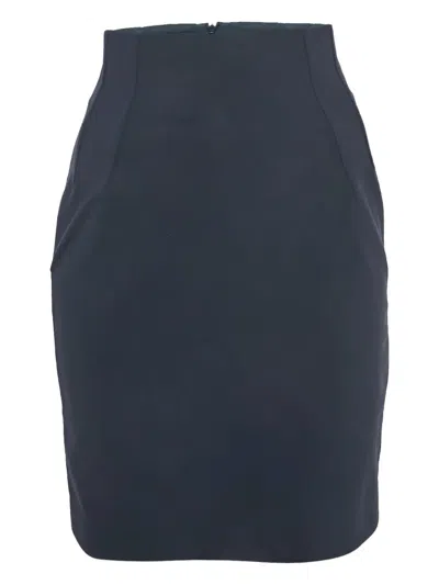 Pre-owned Stella Mccartney Midi Pencil Skirt In Blue