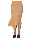 Stella Mccartney Asymmetric Rib-knit Wrap Skirt