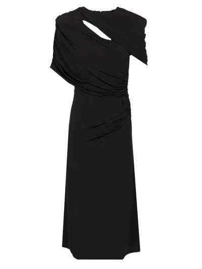 Stella Mccartney Midi Wrap Dress Dresses Black