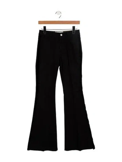 Pre-owned Stella Mccartney Mid-rise Flared Jeans In Black