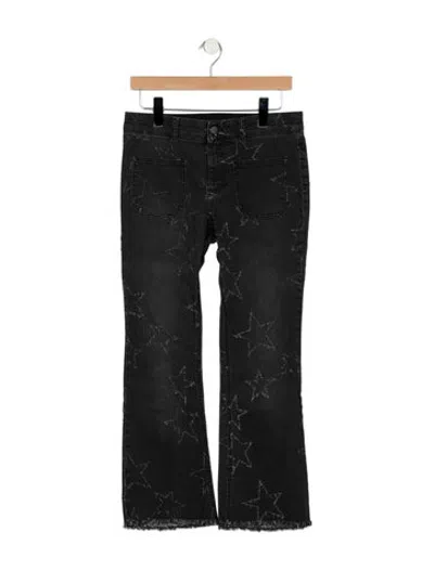 Pre-owned Stella Mccartney Mid-rise Flared Jeans In Black