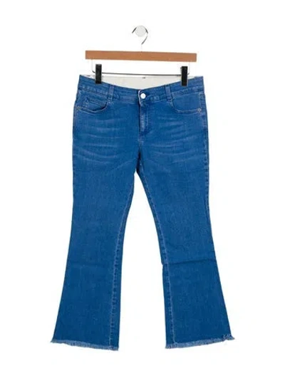 Pre-owned Stella Mccartney Mid-rise Flared Jeans In Blue