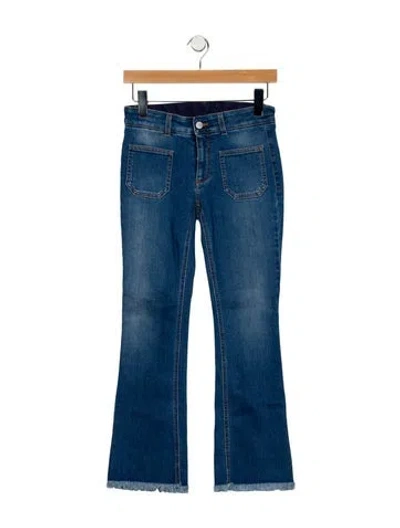 Pre-owned Stella Mccartney Mid-rise Flared Jeans In Blue