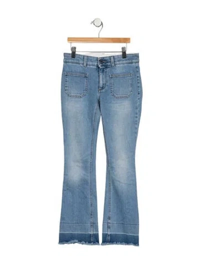 Pre-owned Stella Mccartney Mid-rise Flared Jeans In Blue