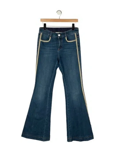 Pre-owned Stella Mccartney Mid-rise Flared Jeans In Blue