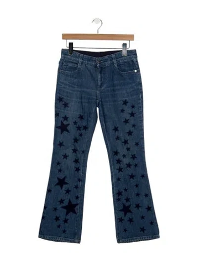 Pre-owned Stella Mccartney Mid-rise Flared Jeans In Blue