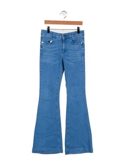 Pre-owned Stella Mccartney Mid-rise Flared Jeans In Blue