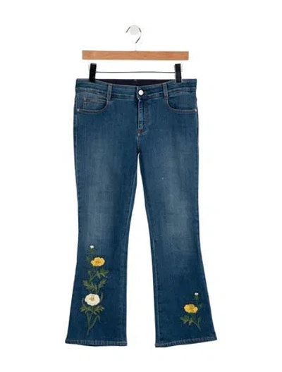 Pre-owned Stella Mccartney Mid-rise Flared Jeans In Blue