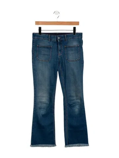Pre-owned Stella Mccartney Mid-rise Flared Jeans In Blue