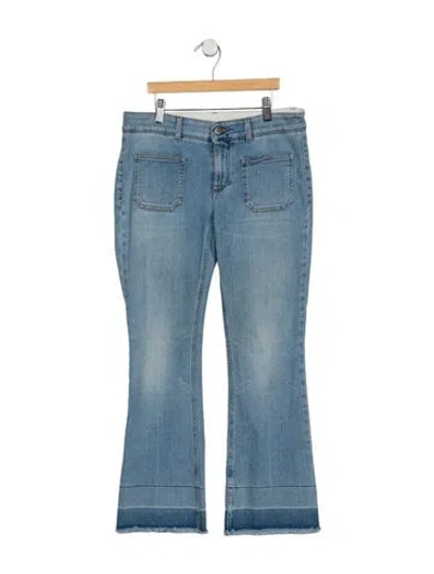 Pre-owned Stella Mccartney Mid-rise Flared Jeans In Blue