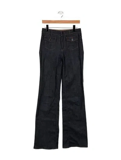 Pre-owned Stella Mccartney Mid-rise Flared Jeans In Blue