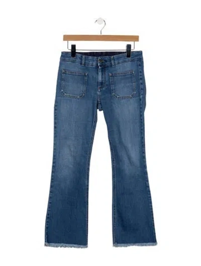 Pre-owned Stella Mccartney Mid-rise Flared Jeans In Blue