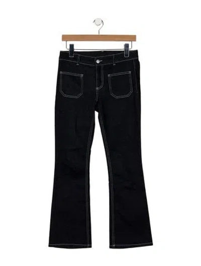 Pre-owned Stella Mccartney Mid-rise Flared Jeans In Blue