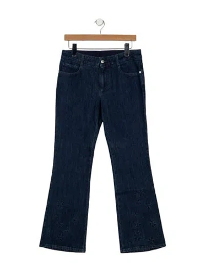 Pre-owned Stella Mccartney Mid-rise Flared Jeans In Blue