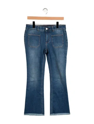 Pre-owned Stella Mccartney Mid-rise Flared Jeans In Blue