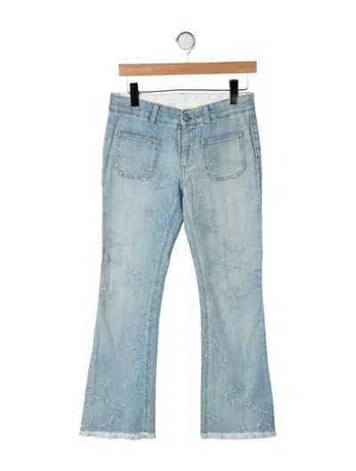 Pre-owned Stella Mccartney Mid-rise Flared Jeans In Blue