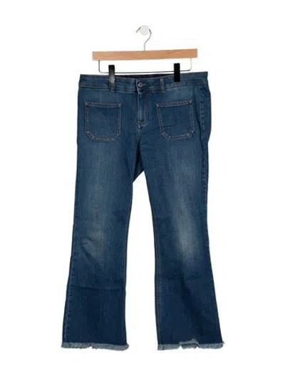 Pre-owned Stella Mccartney Mid-rise Flared Jeans In Blue