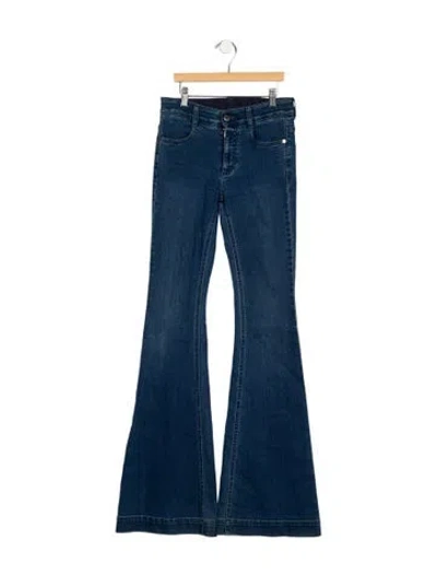 Pre-owned Stella Mccartney Mid-rise Flared Jeans In Blue