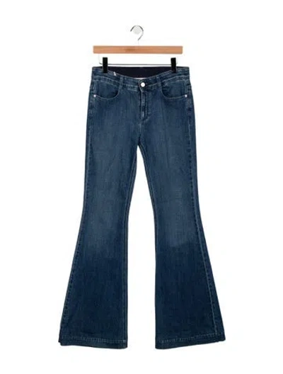 Pre-owned Stella Mccartney Mid-rise Flared Jeans In Blue