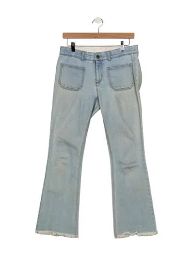 Pre-owned Stella Mccartney Mid-rise Flared Jeans In Blue