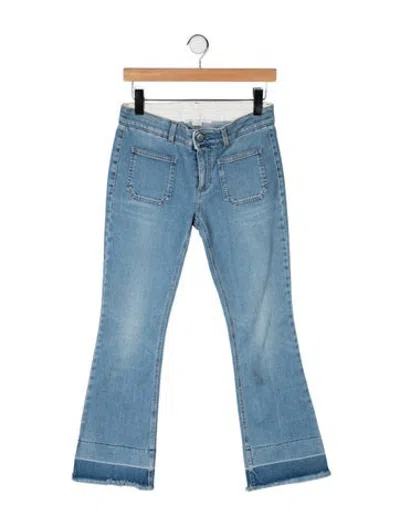 Pre-owned Stella Mccartney Mid-rise Flared Jeans In Blue