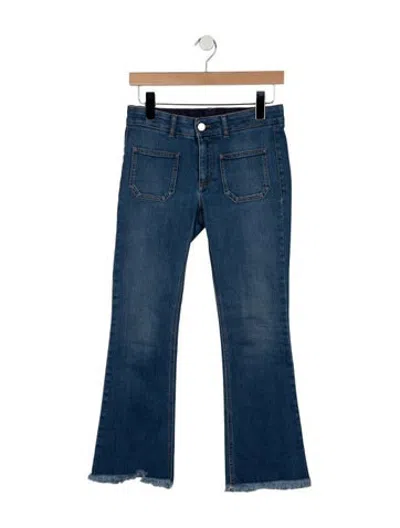 Pre-owned Stella Mccartney Mid-rise Flared Jeans In Blue