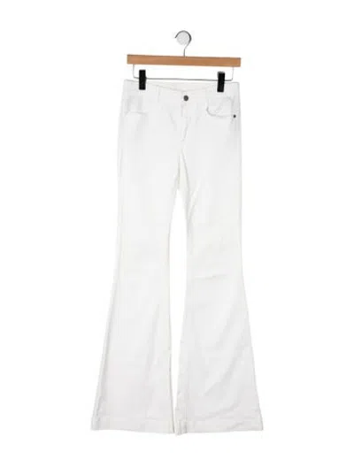 Pre-owned Stella Mccartney Mid-rise Flared Jeans In Neutrals