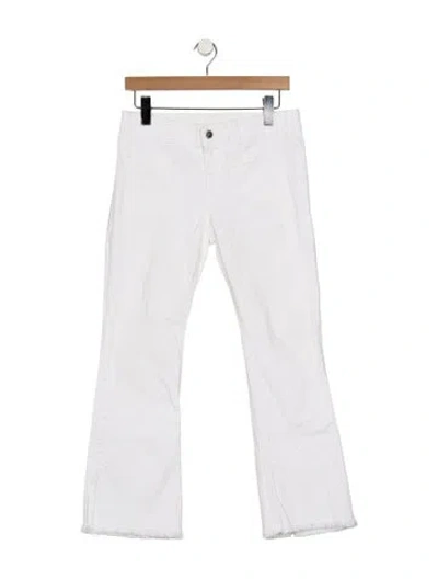 Pre-owned Stella Mccartney Mid-rise Flared Jeans In White