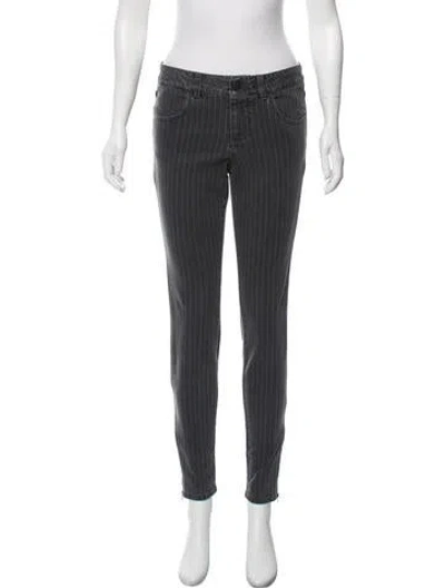 Pre-owned Stella Mccartney Mid-rise Skinny Jeans In Gray